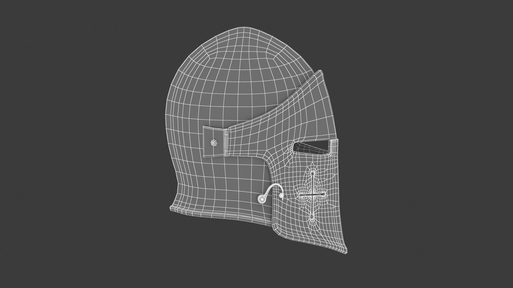 Medieval Helmet 04 3D model_11