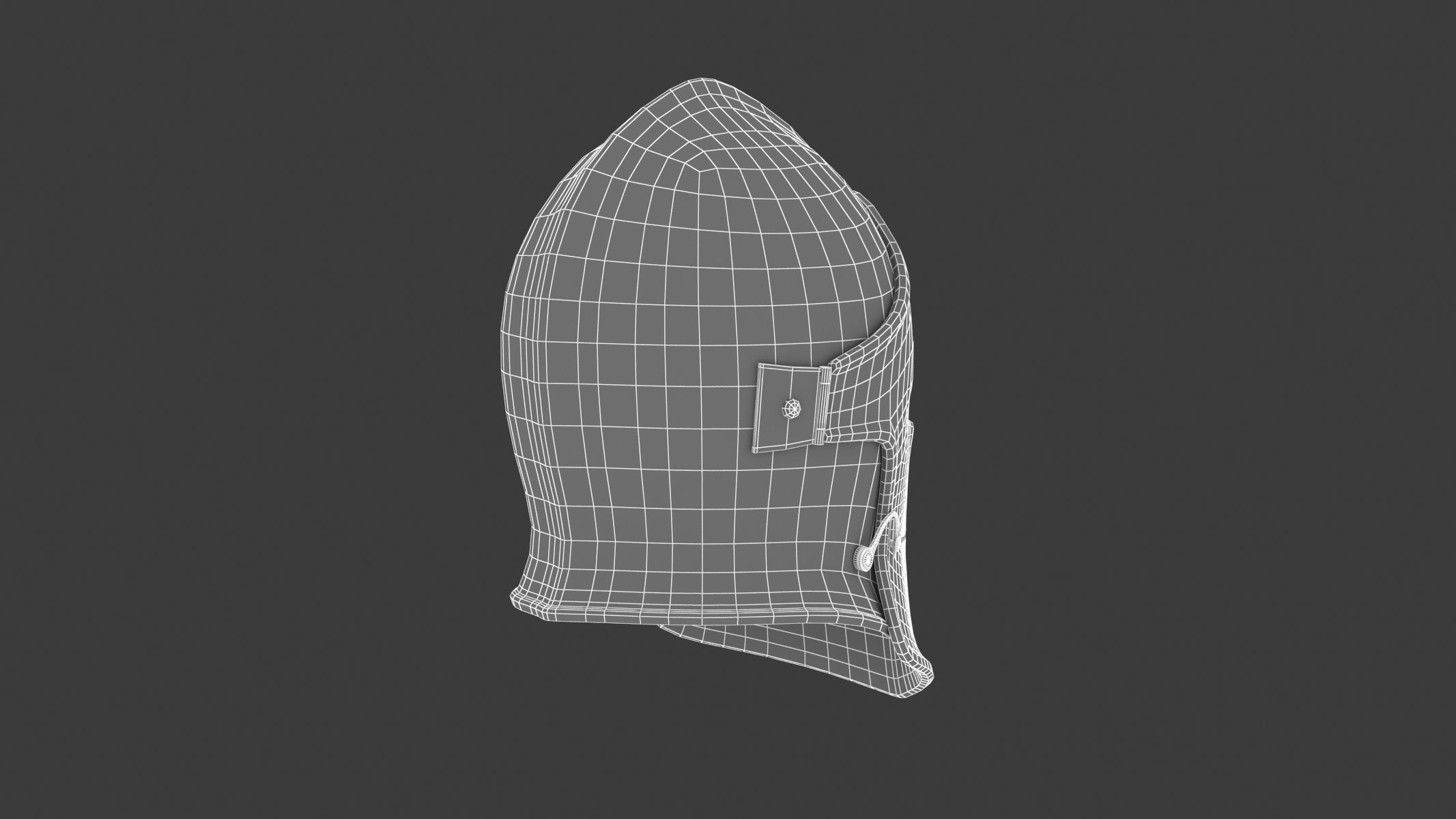 Medieval Helmet 04 3D model_12
