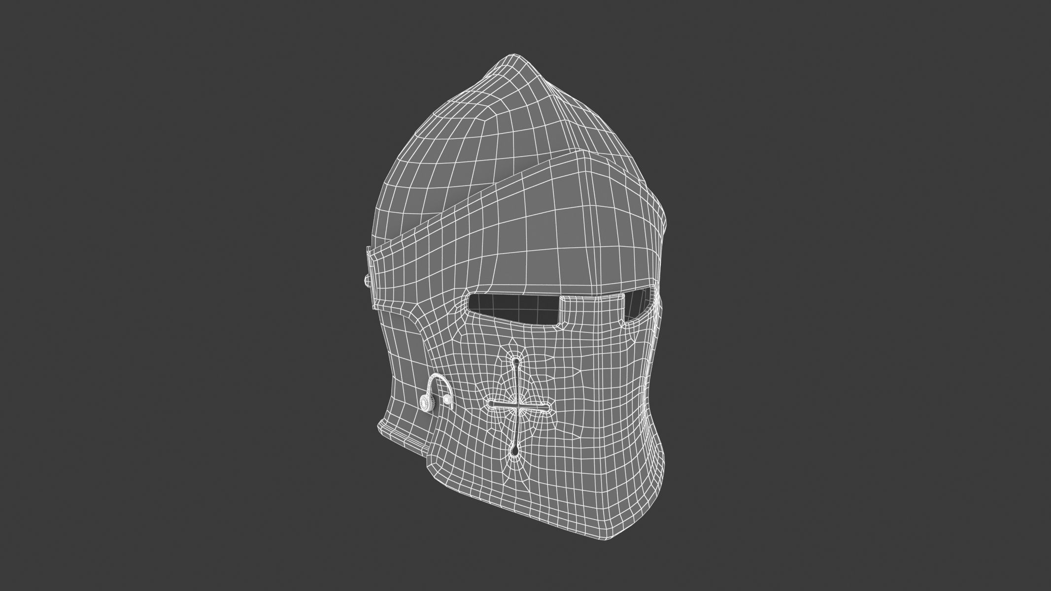 Medieval Helmet 04 3D model_10