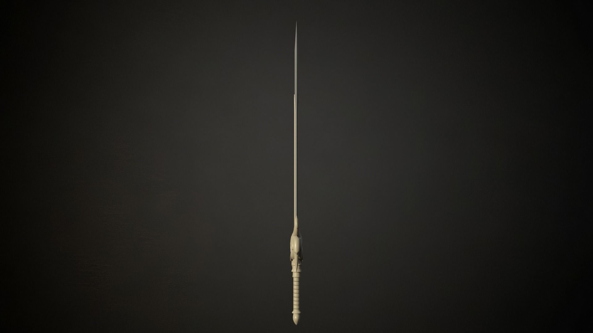 One handed elven sword roblox ready Low-poly 3D model_5