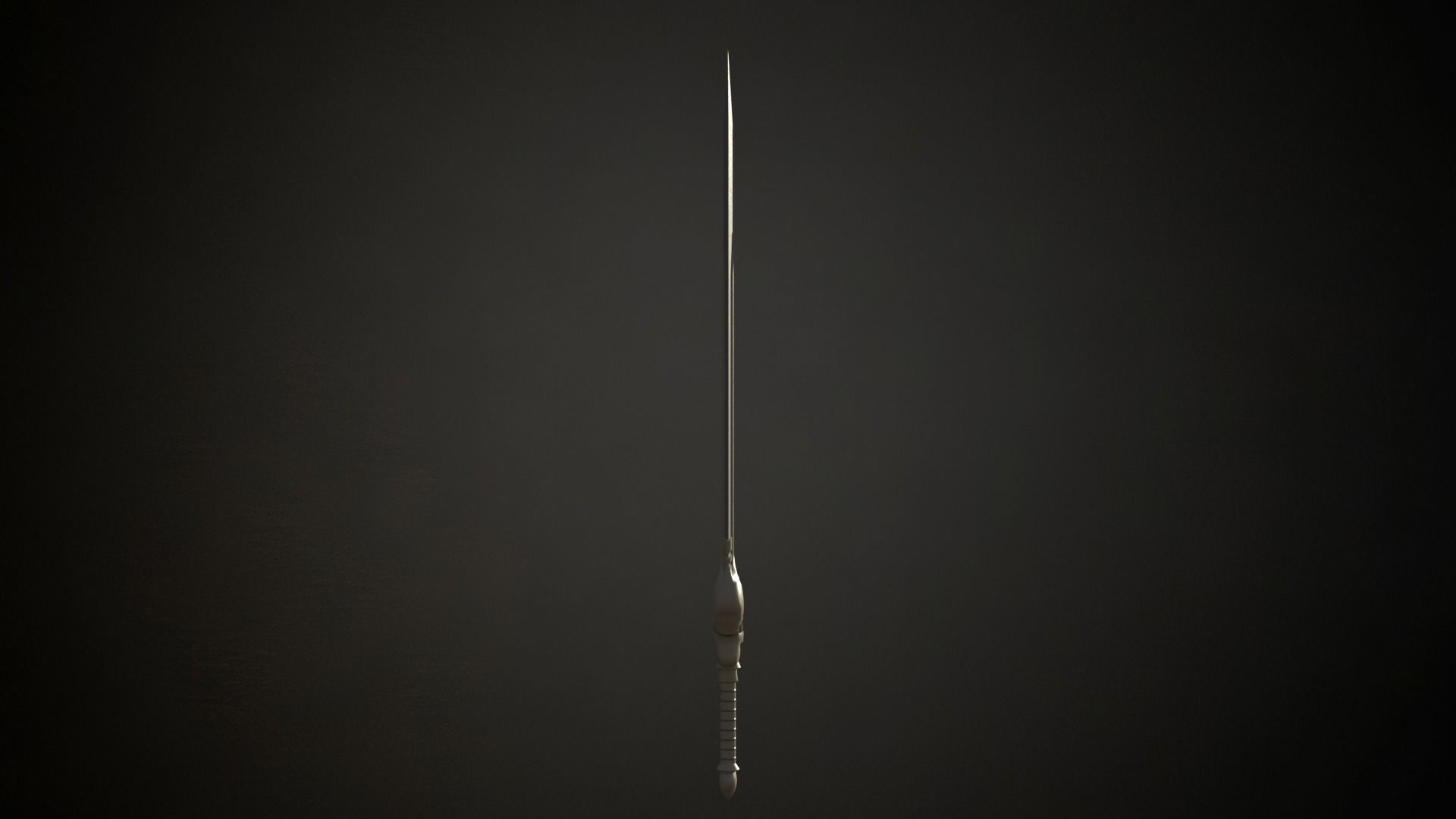 One handed elven sword roblox ready Low-poly 3D model_4