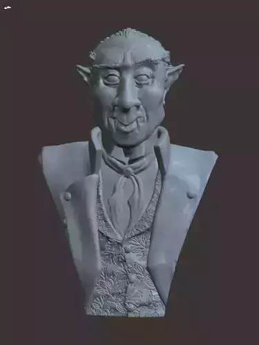 Old Vampire Cartoonish 3D print model
