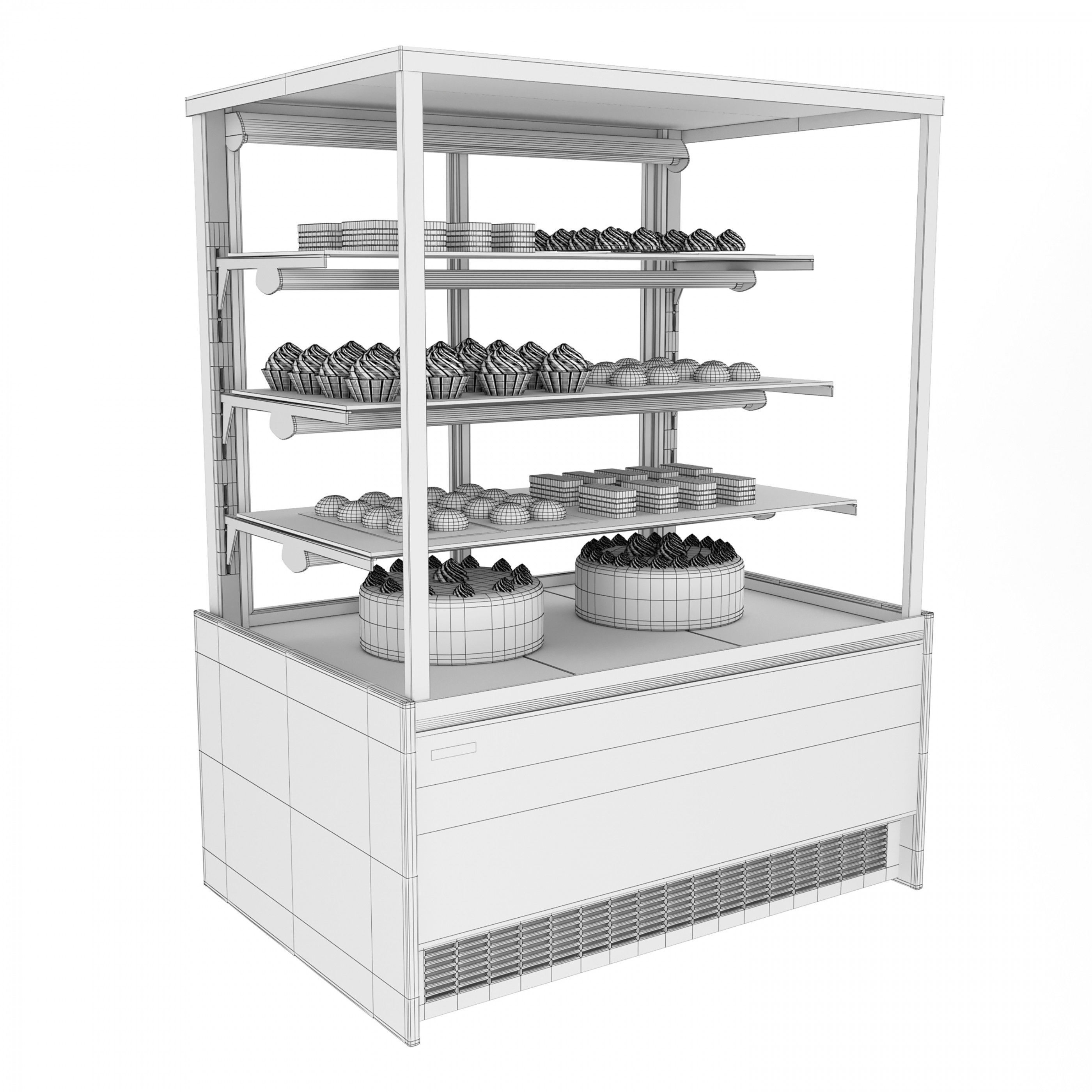 Bakery Display Case Arneg 3D model_2