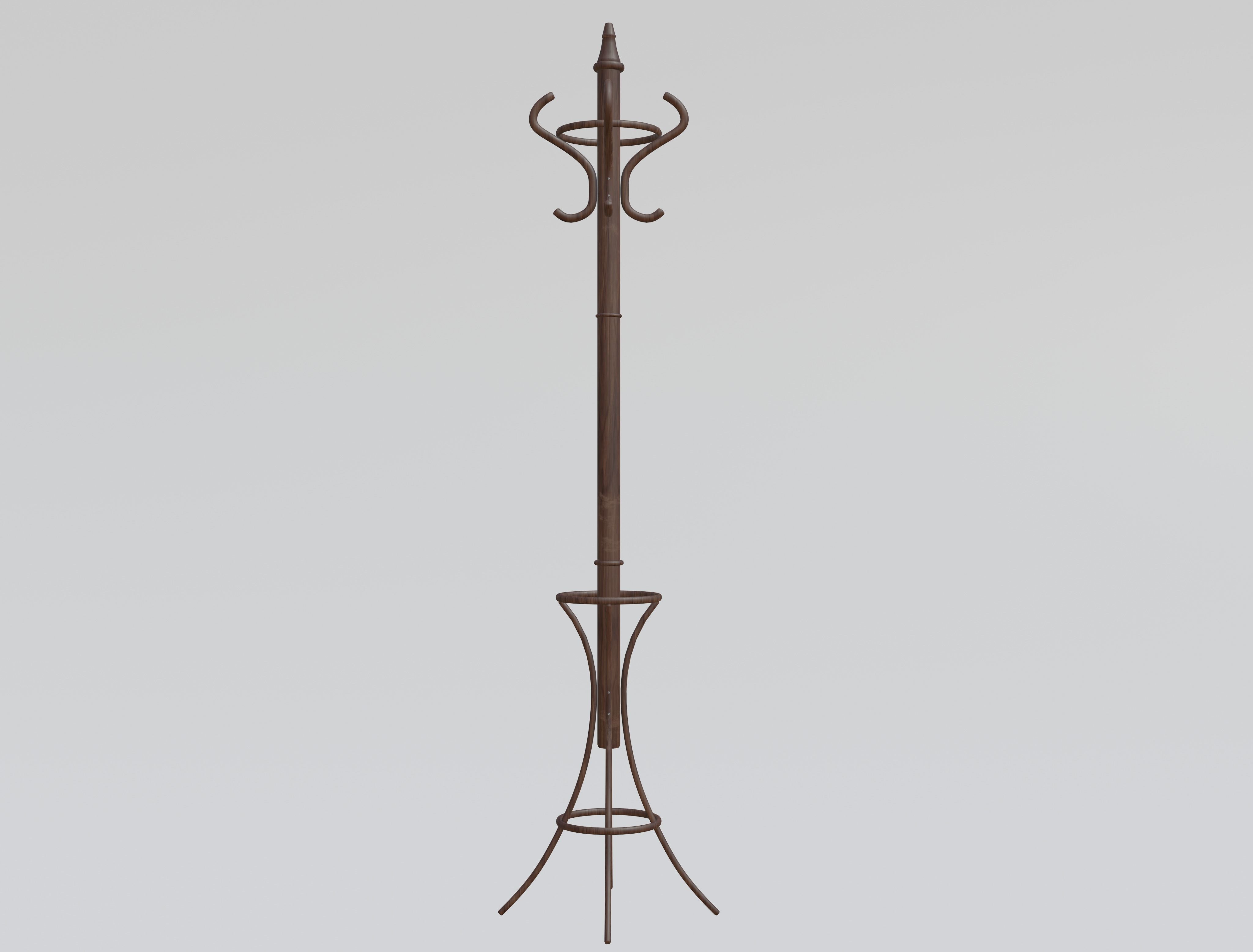 Clothes Hanger Free low-poly 3D model_1