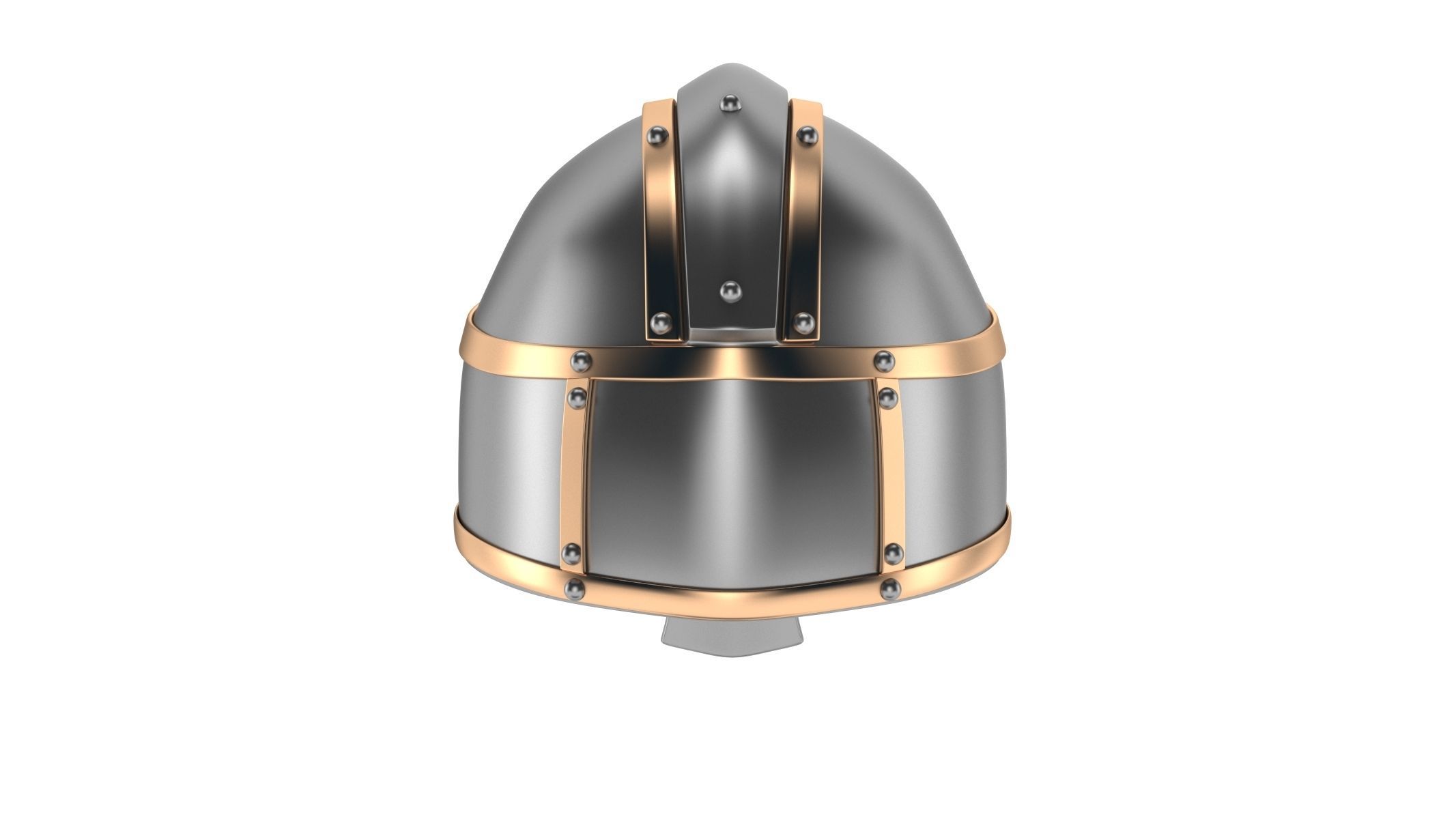 Medieval Helmet 09 3D model_4