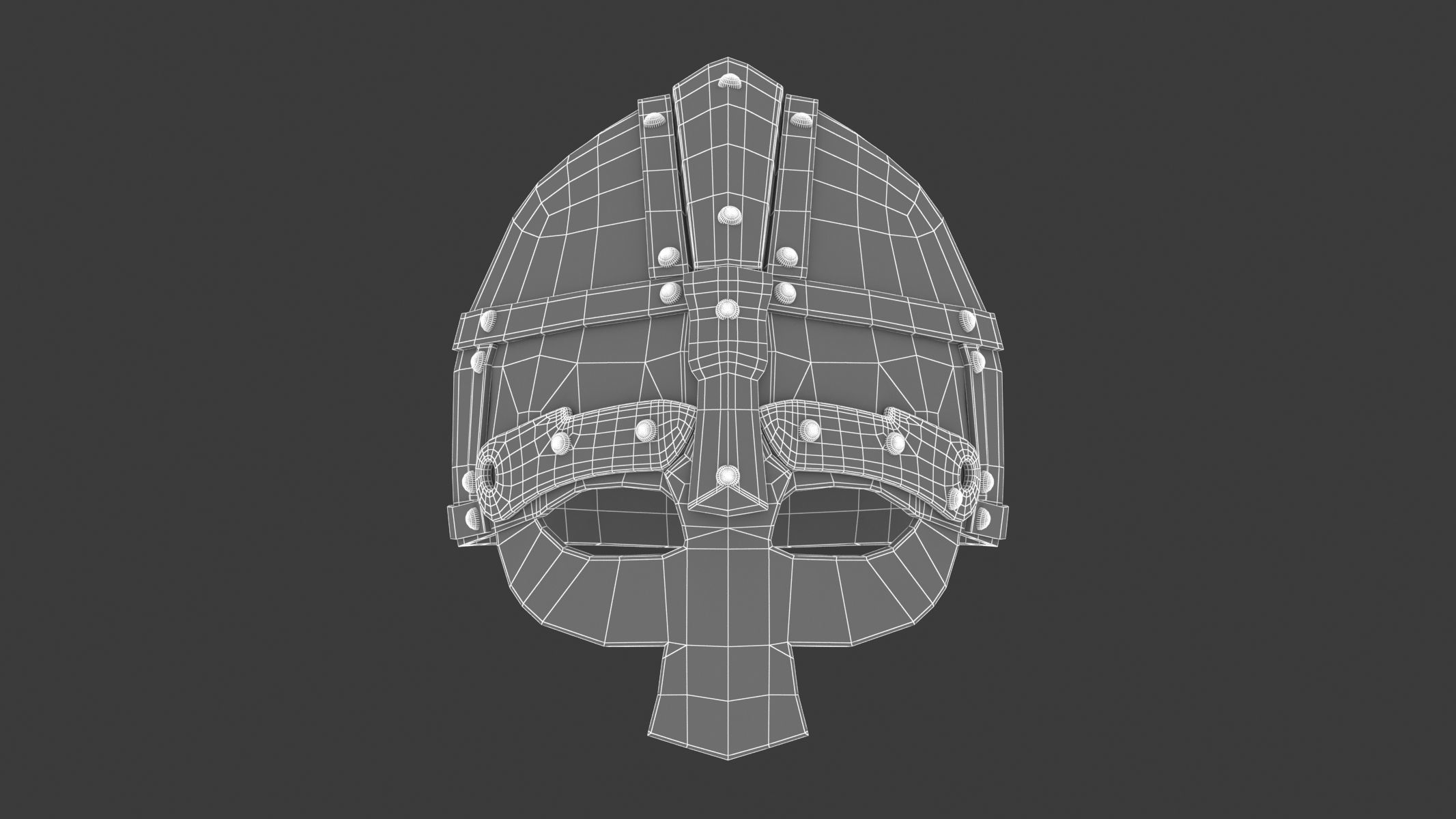 Medieval Helmet 09 3D model_10