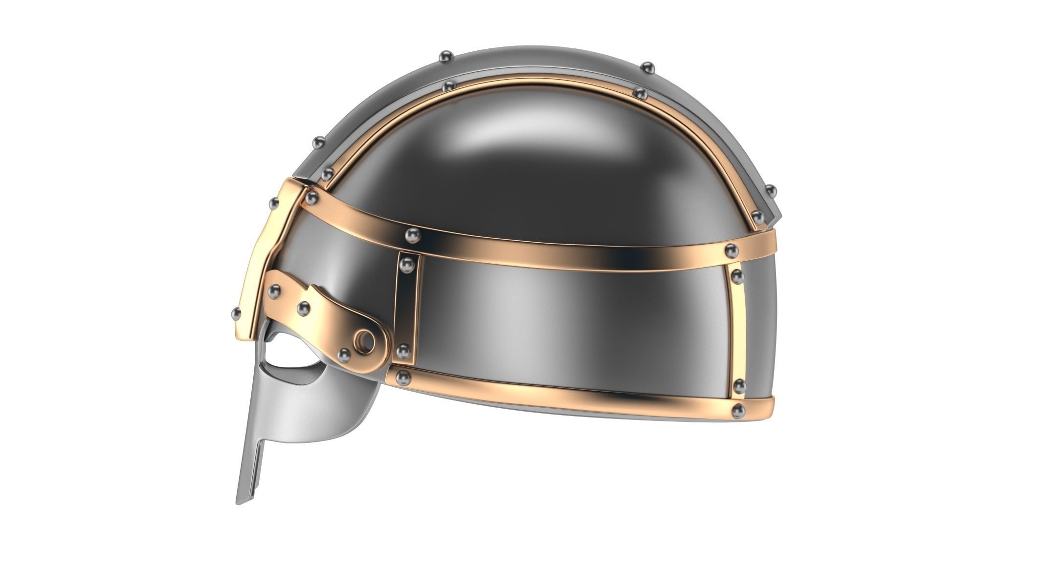 Medieval Helmet 09 3D model_6