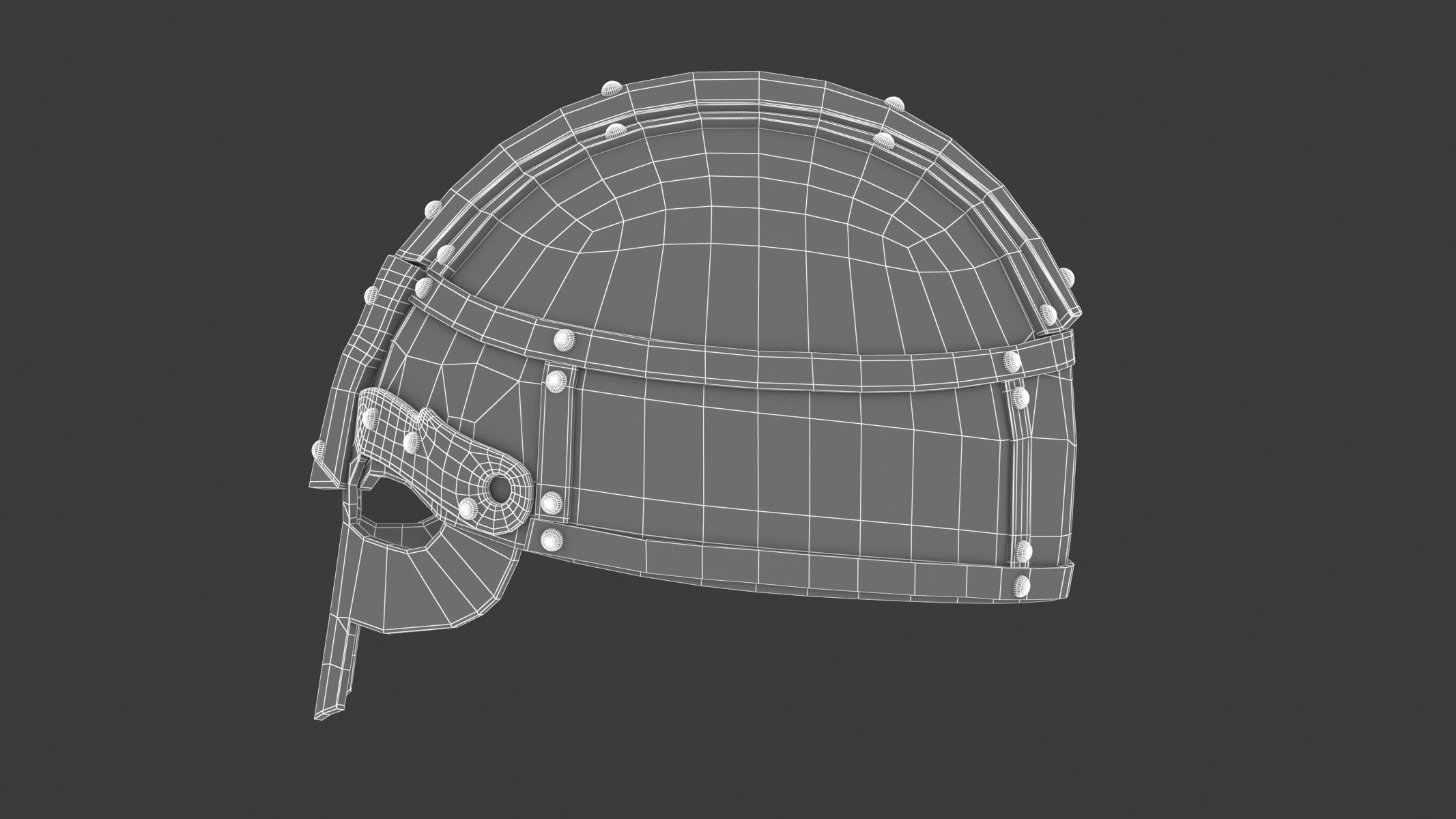 Medieval Helmet 09 3D model_16