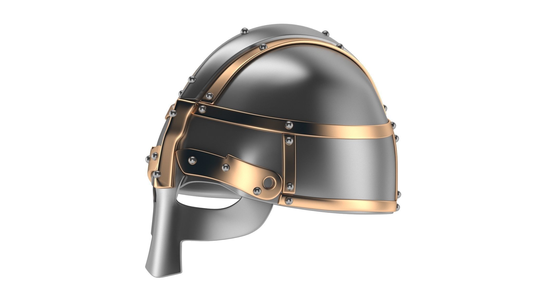 Medieval Helmet 09 3D model_7