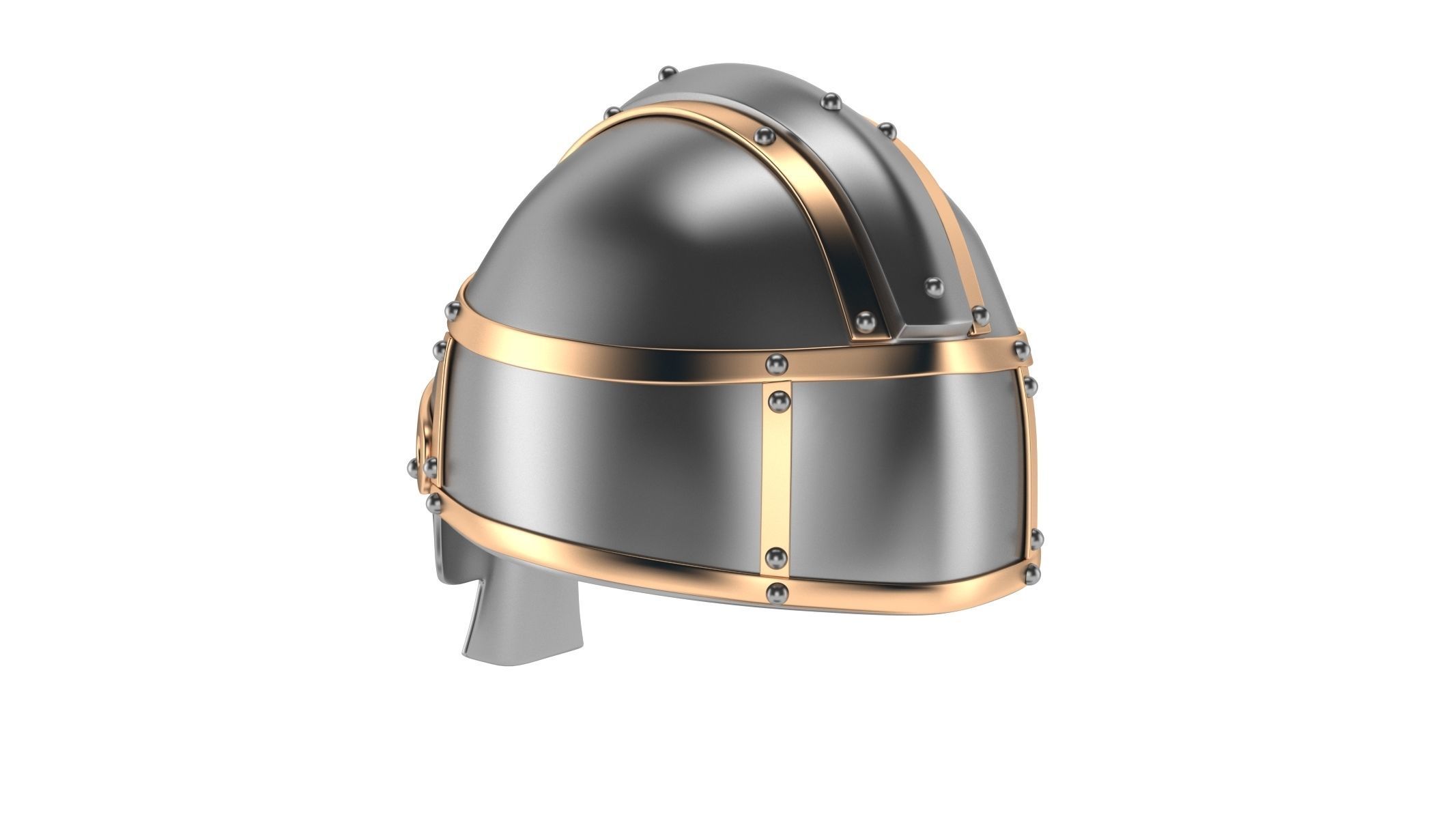 Medieval Helmet 09 3D model_5