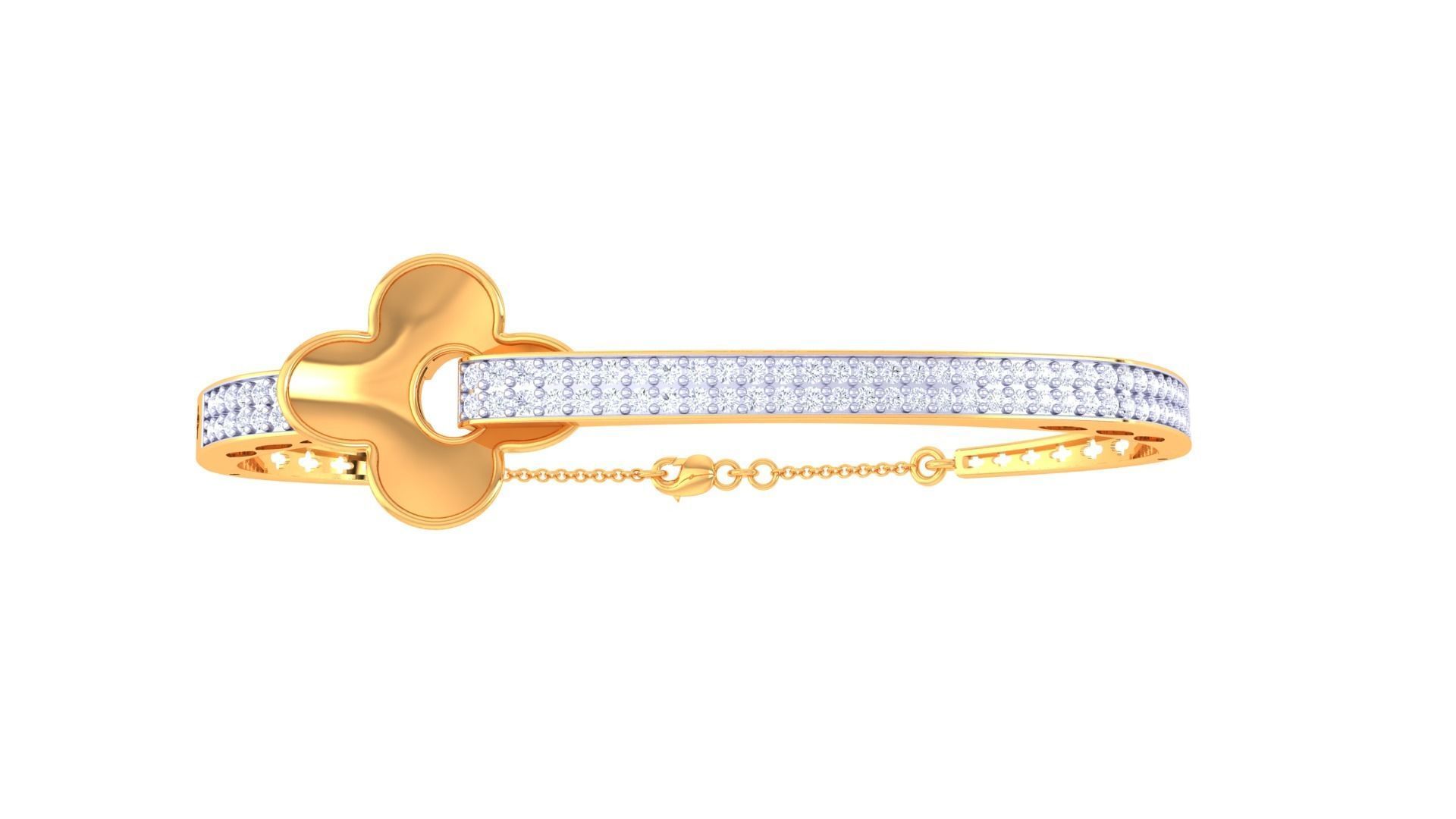 Women Bangle 3dm STL OBJ FBX Renders details 3D print model_3