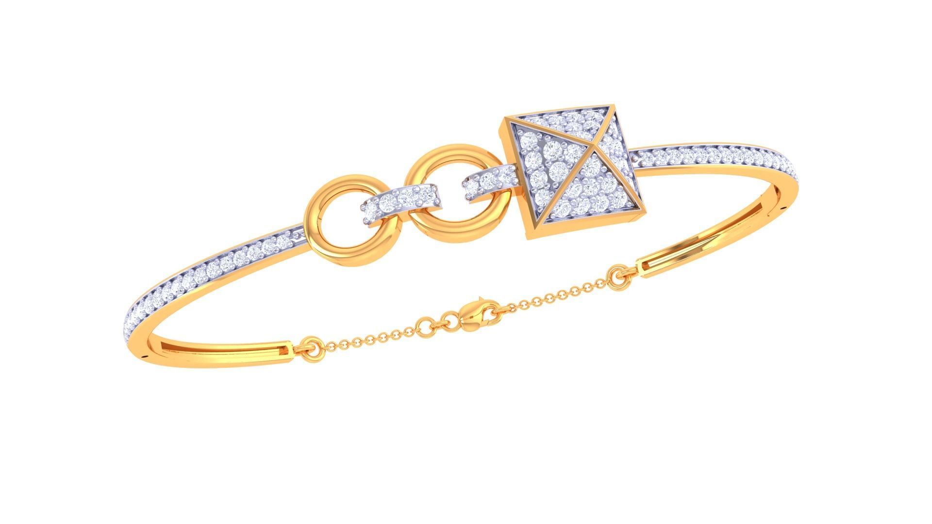 Women Bangle 3dm STL OBJ FBX Renders details 3D print model_2