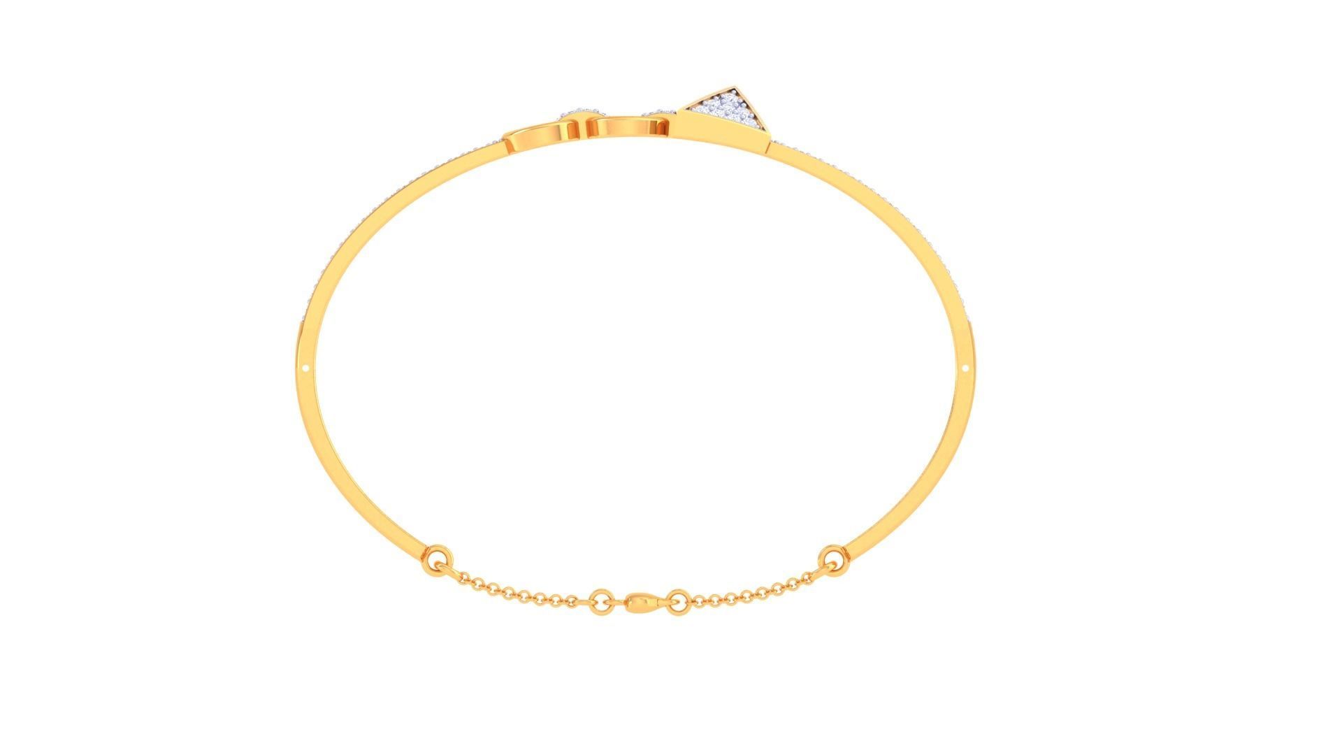 Women Bangle 3dm STL OBJ FBX Renders details 3D print model_4