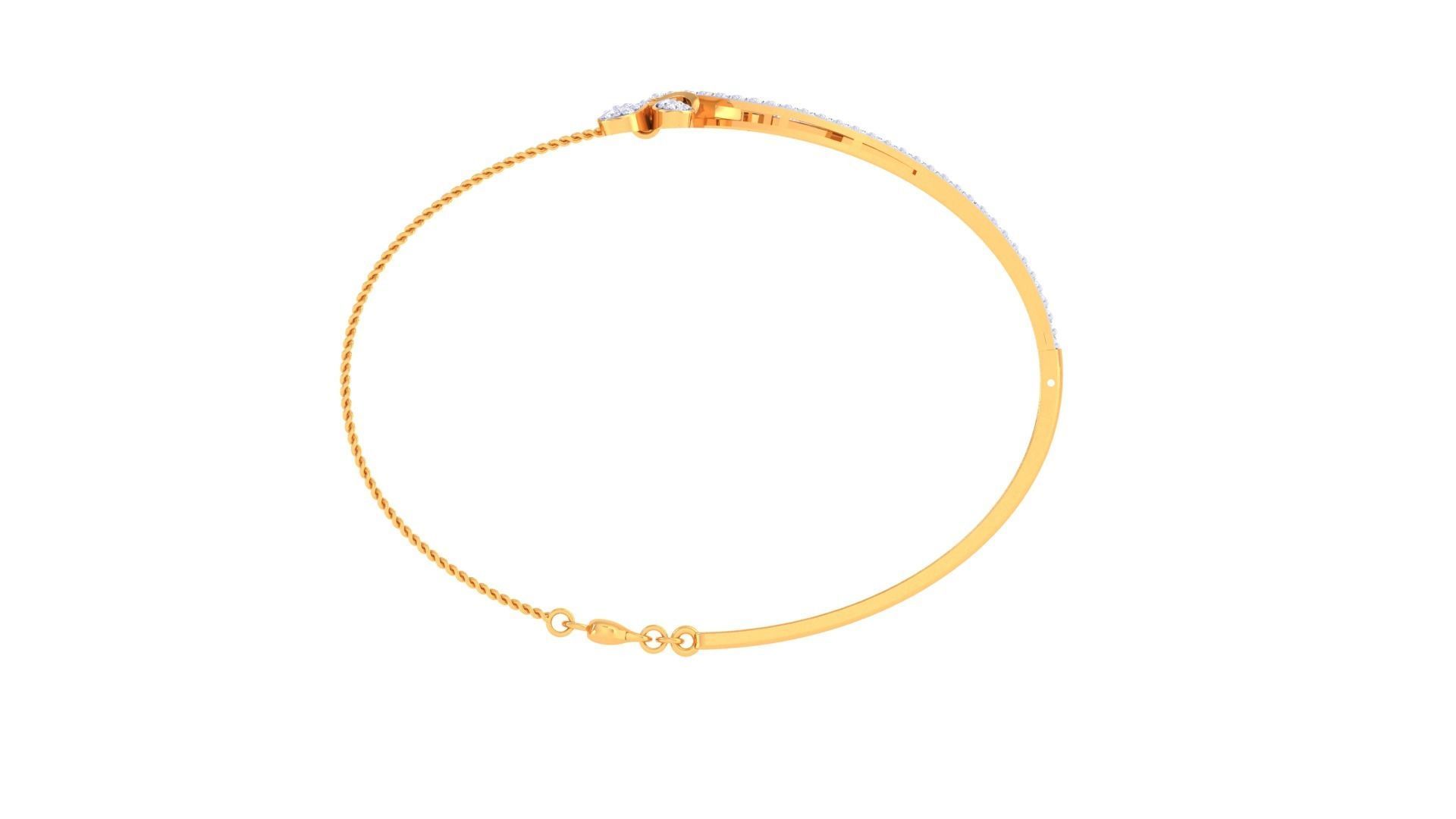 Women Bangle 3dm STL OBJ FBX Renders details 3D print model_4