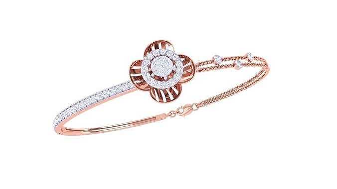 Women Bangle 3dm STL OBJ FBX Renders details 3D print model