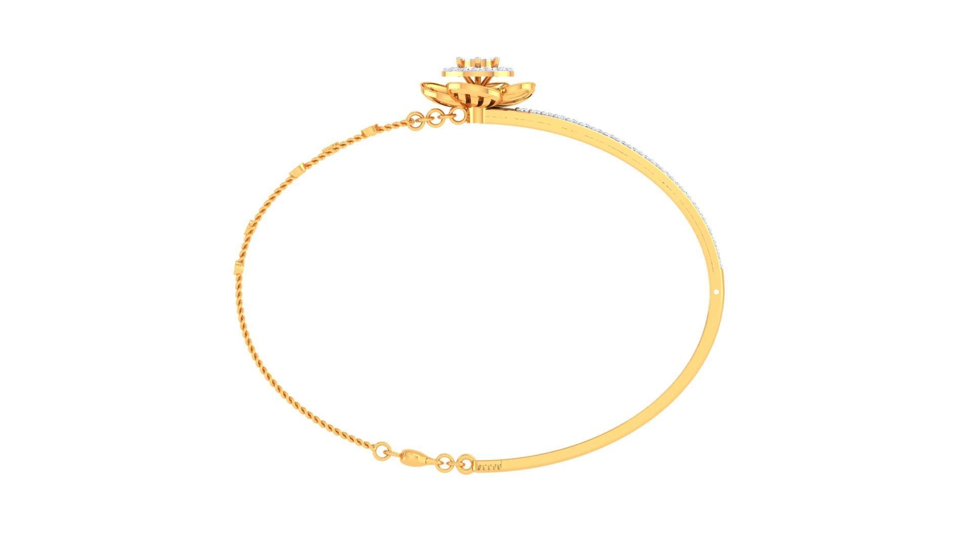 Women Bangle 3dm STL OBJ FBX Renders details 3D print model_4