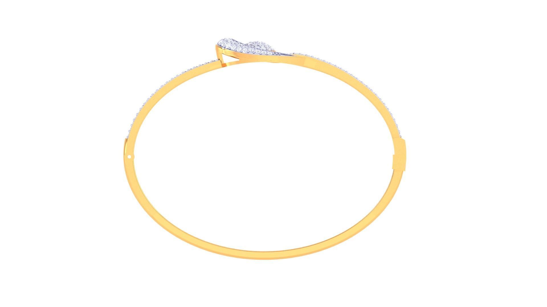 Women Bangle 3dm STL OBJ FBX Renders details 3D print model_4