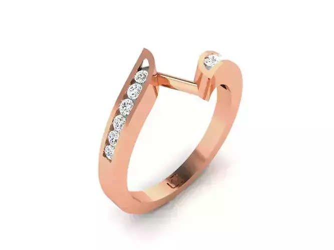 Women Diamond Ring 3dm render detail