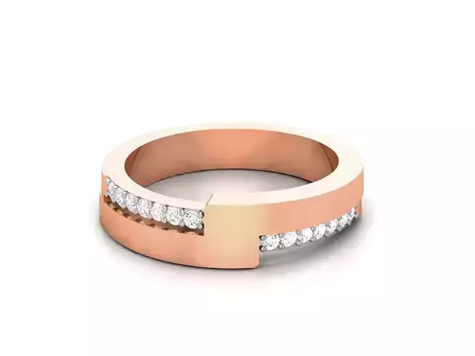 Women Band Ring 3dm render detail