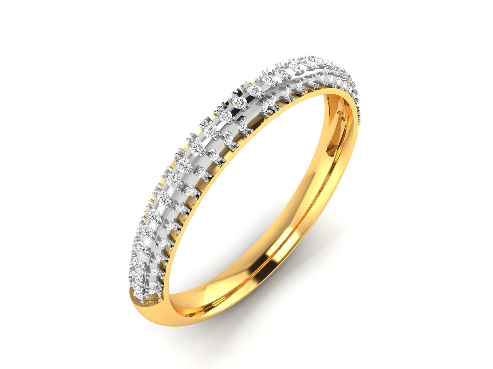 Women Band Ring 3dm render detail 3D print model_1