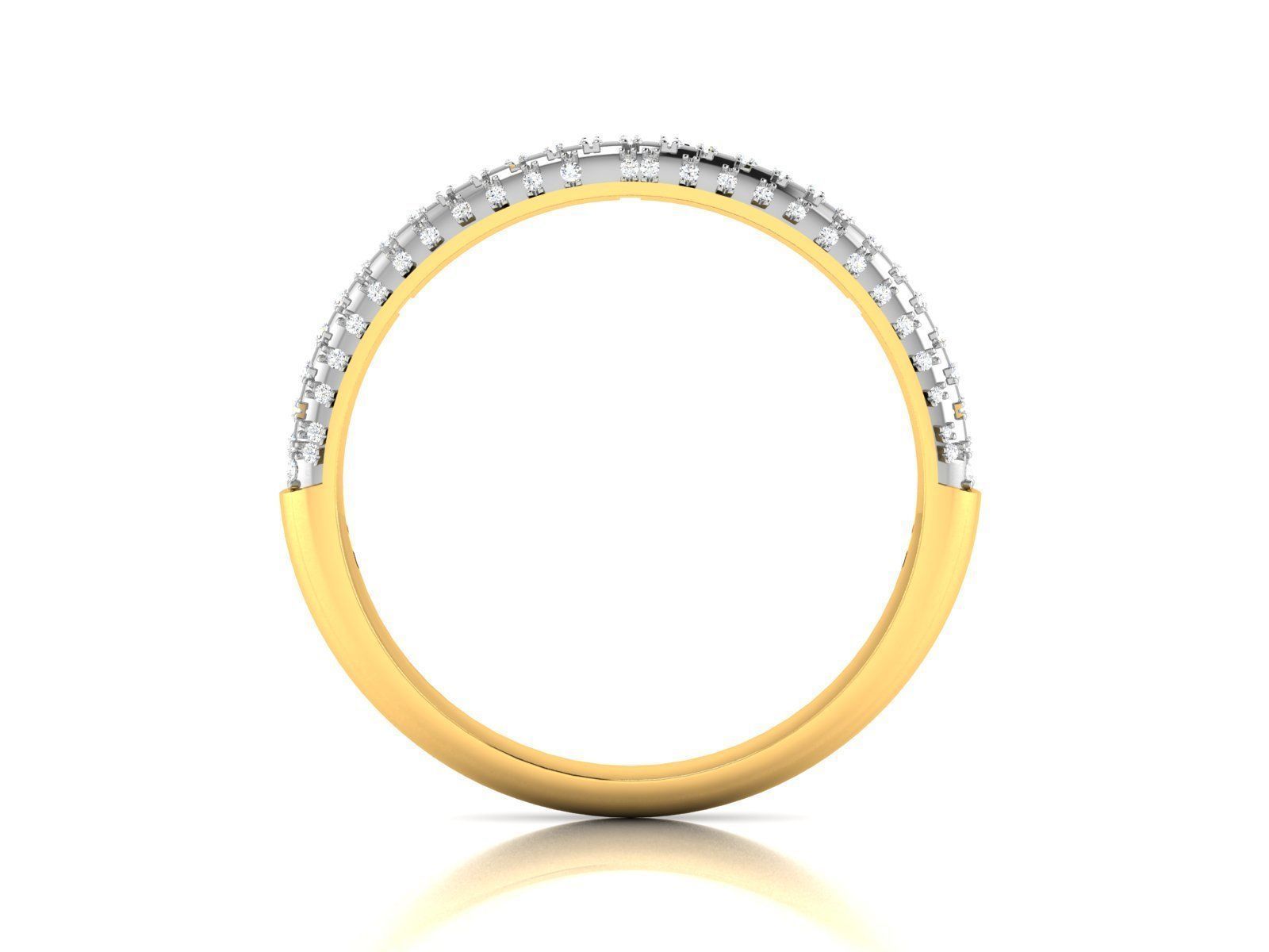 Women Band Ring 3dm render detail 3D print model_4
