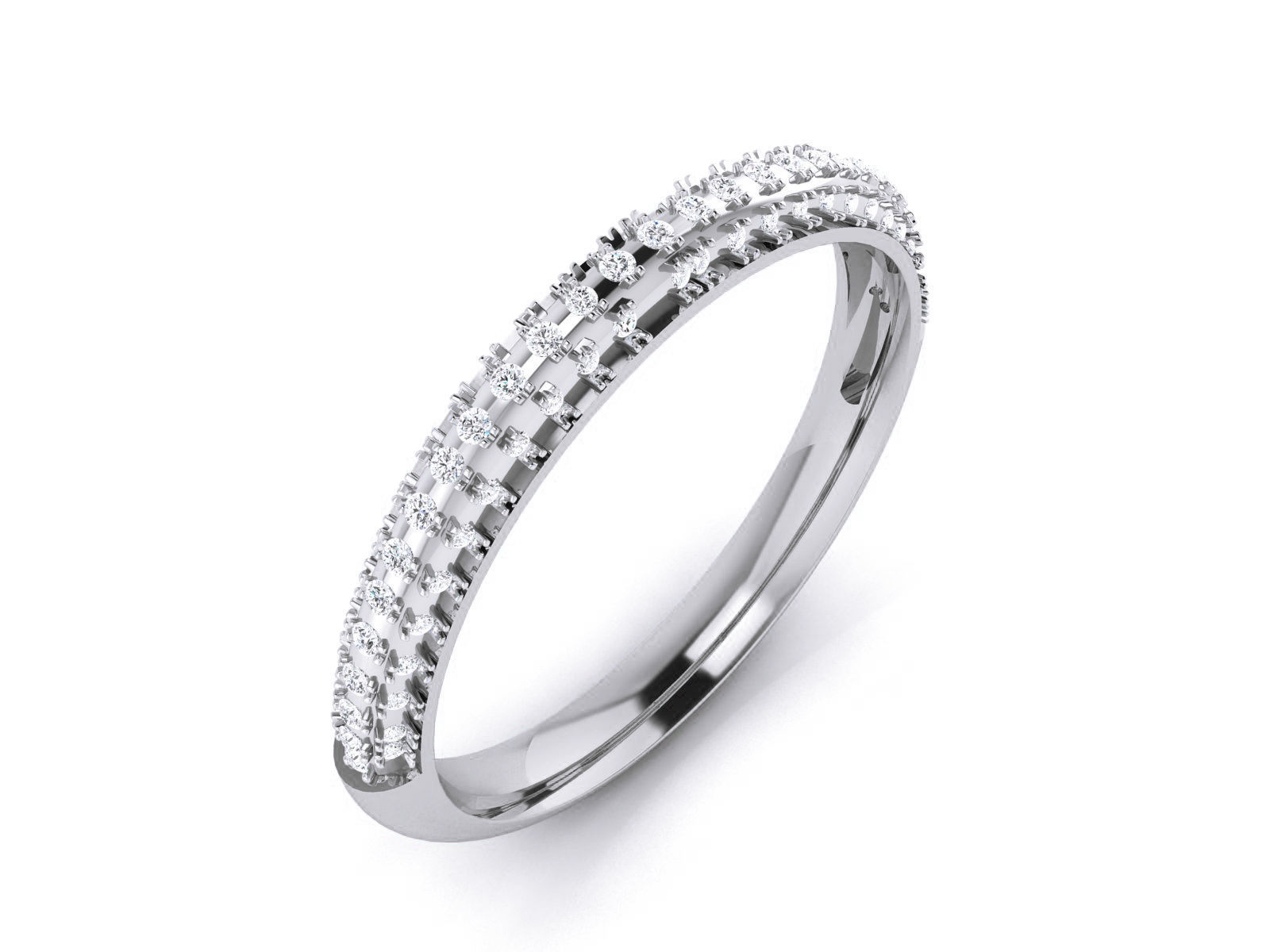 Women Band Ring 3dm render detail 3D print model_3