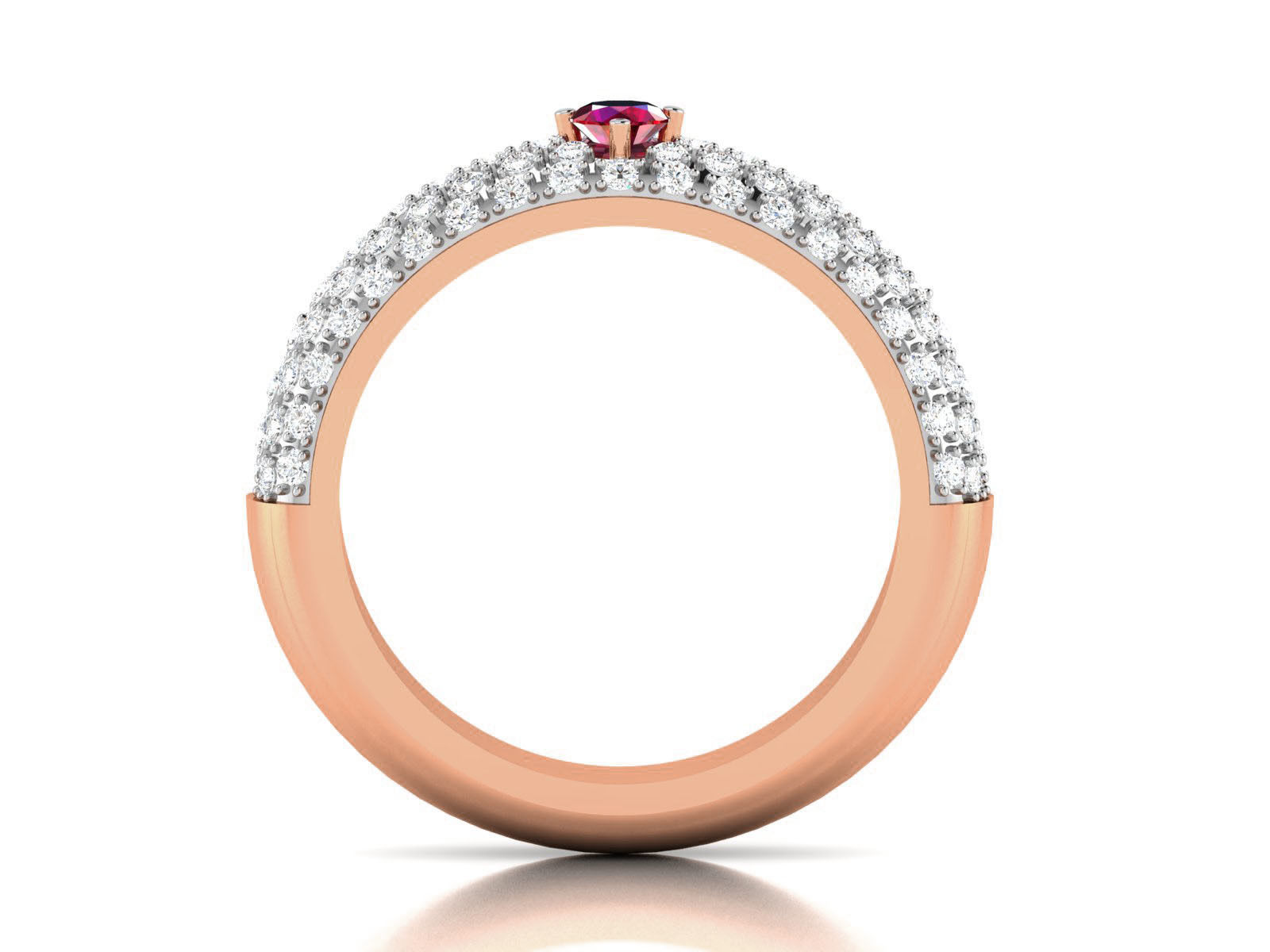 Women Band Ring 3dm render detail 3D print model_5