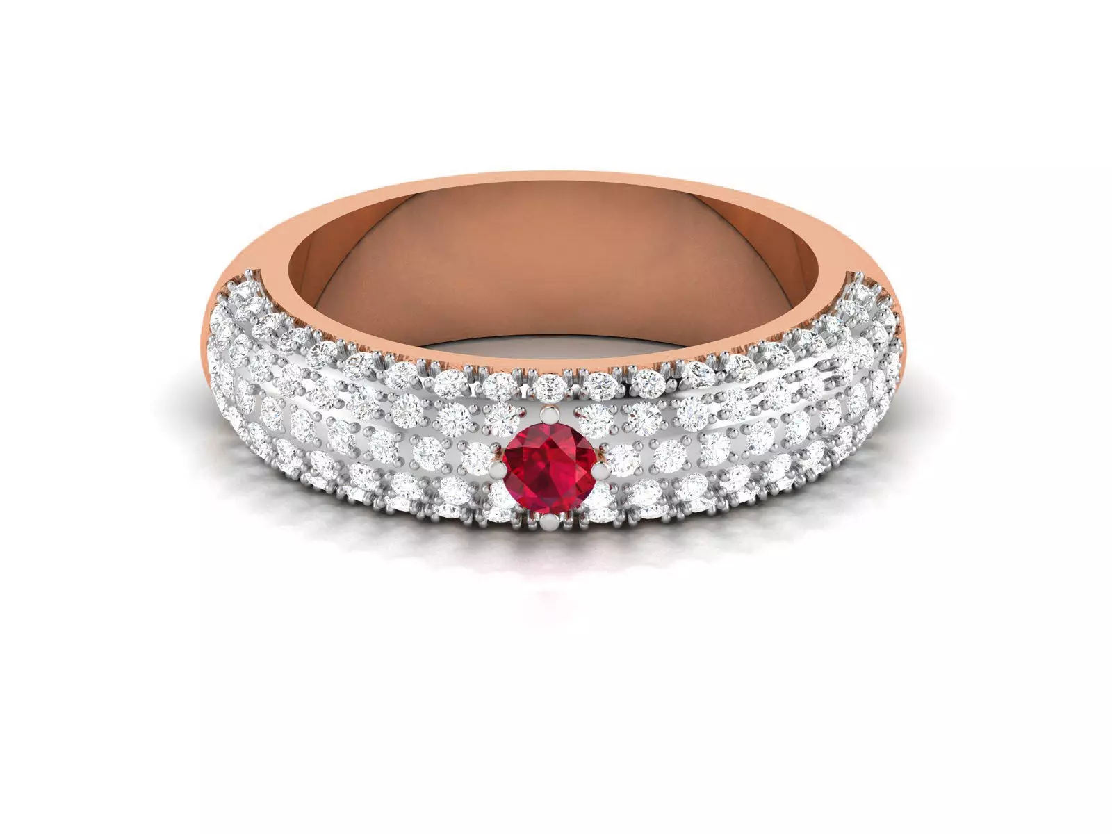 Women Band Ring 3dm render detail 3D print model_0