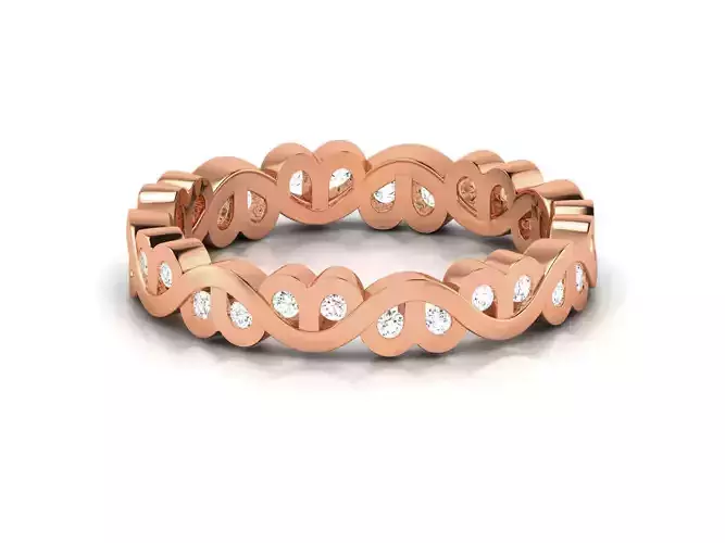 Women Band Ring 3dm render detail