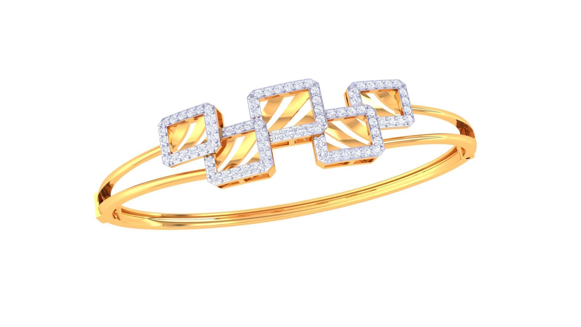 Women Bangle 3dm STL OBJ FBX Renders details 3D print model_2