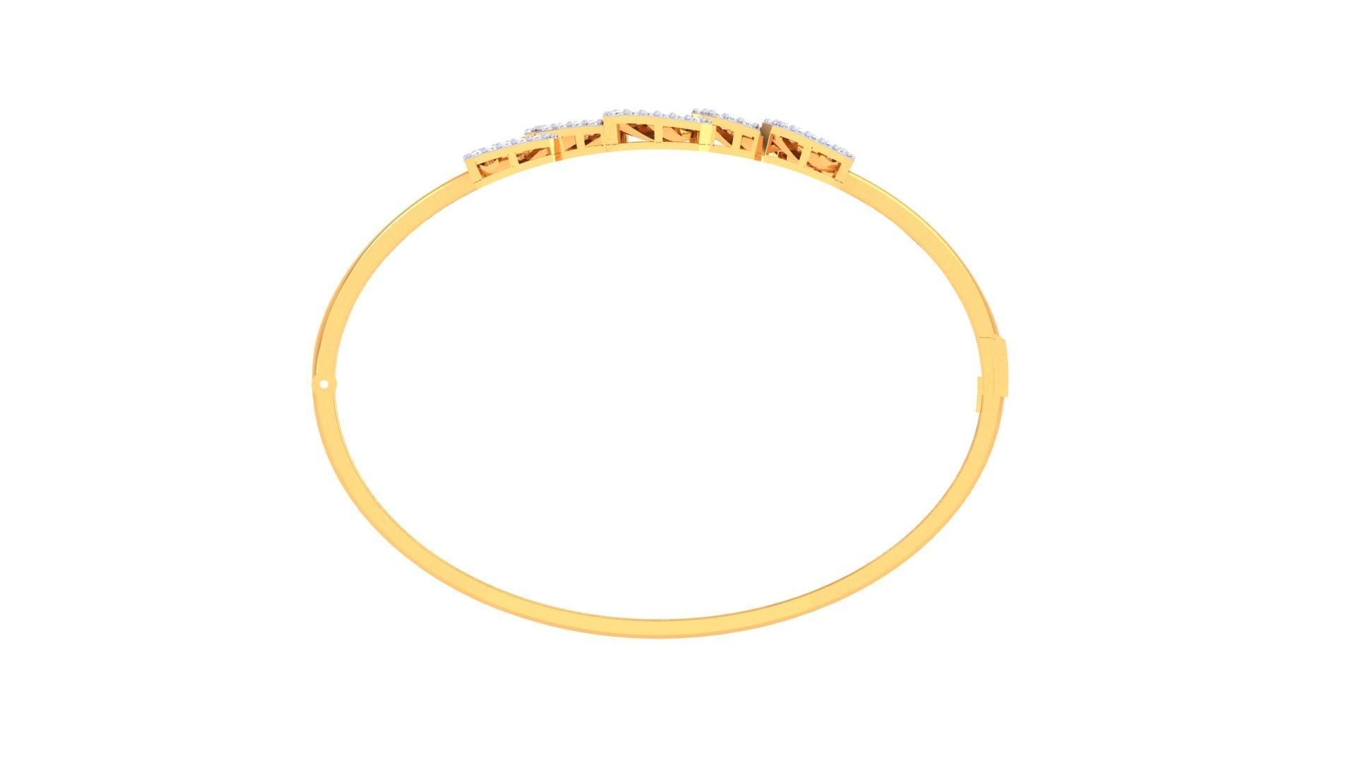 Women Bangle 3dm STL OBJ FBX Renders details 3D print model_4