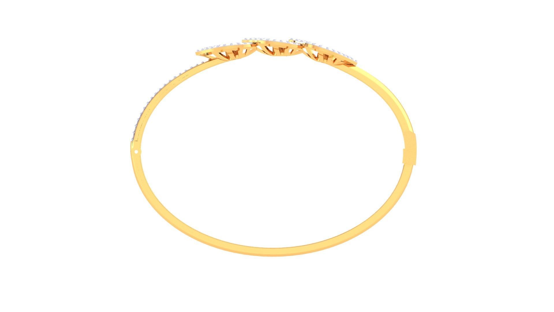 Women Bangle 3dm STL OBJ FBX Renders details 3D print model_4