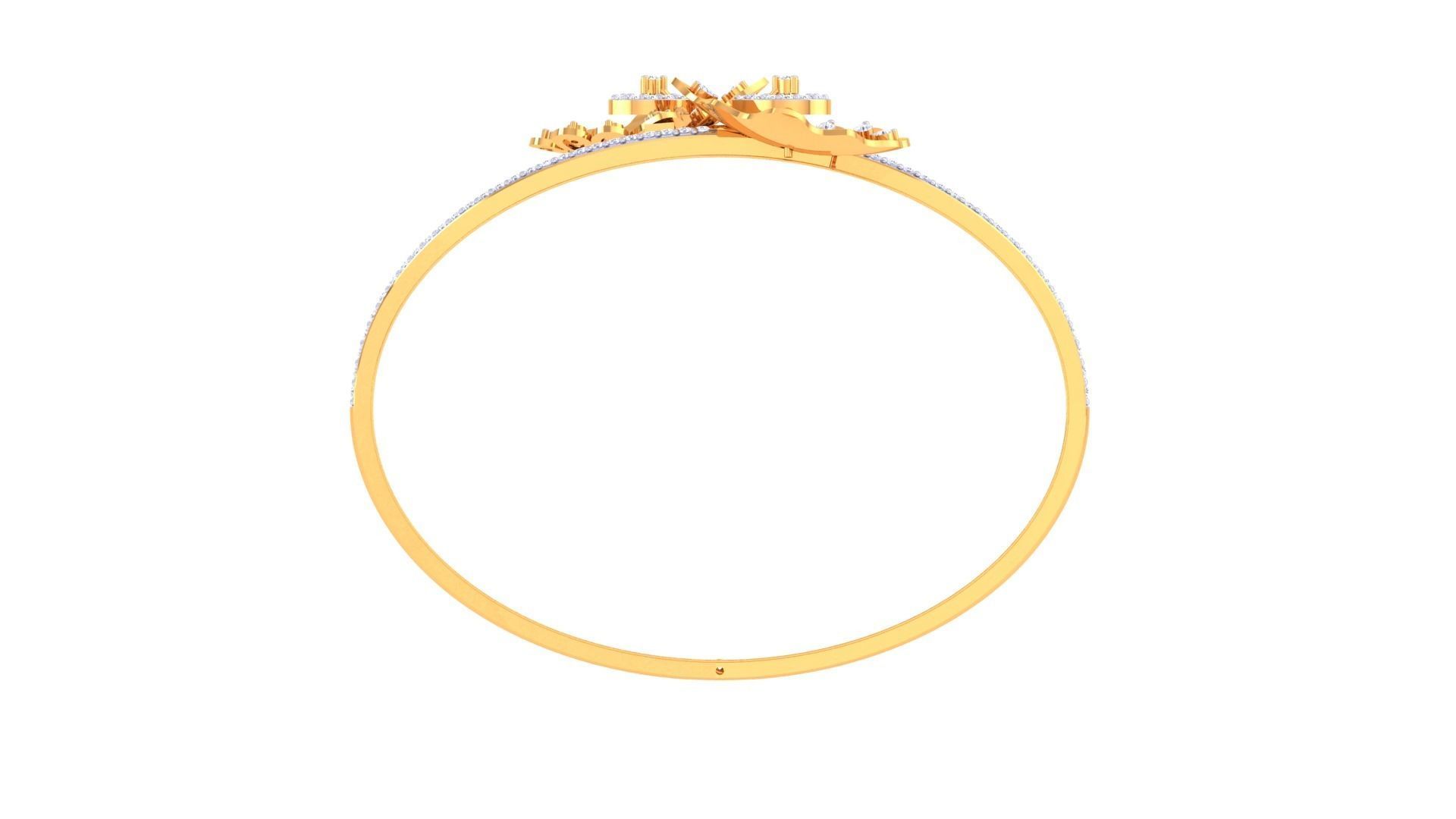 Women Bangle 3dm STL OBJ FBX Renders details 3D print model_4