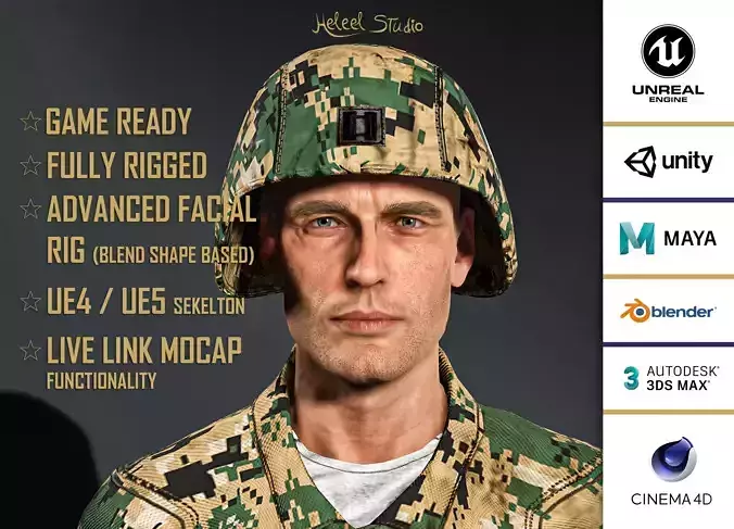 High Quality Realistic Solider Forest 01