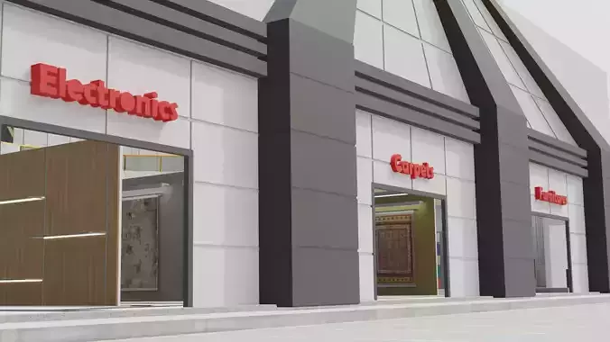 furniture shop - Lowpoly - For metaverse usecases