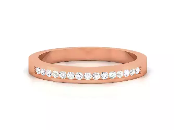 Women Band Ring 3dm render detail