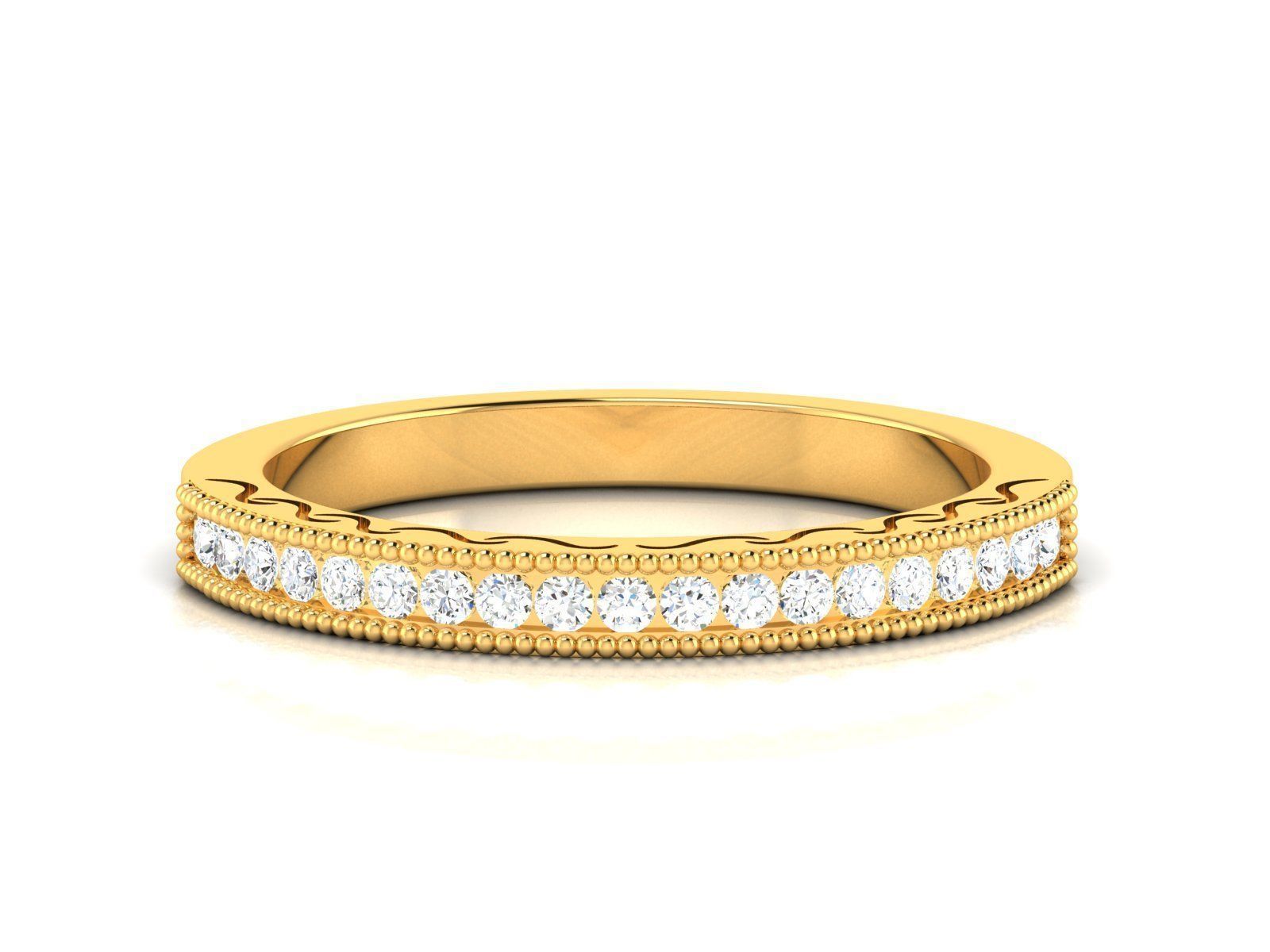 Women Band Ring 3dm render detail 3D print model_10