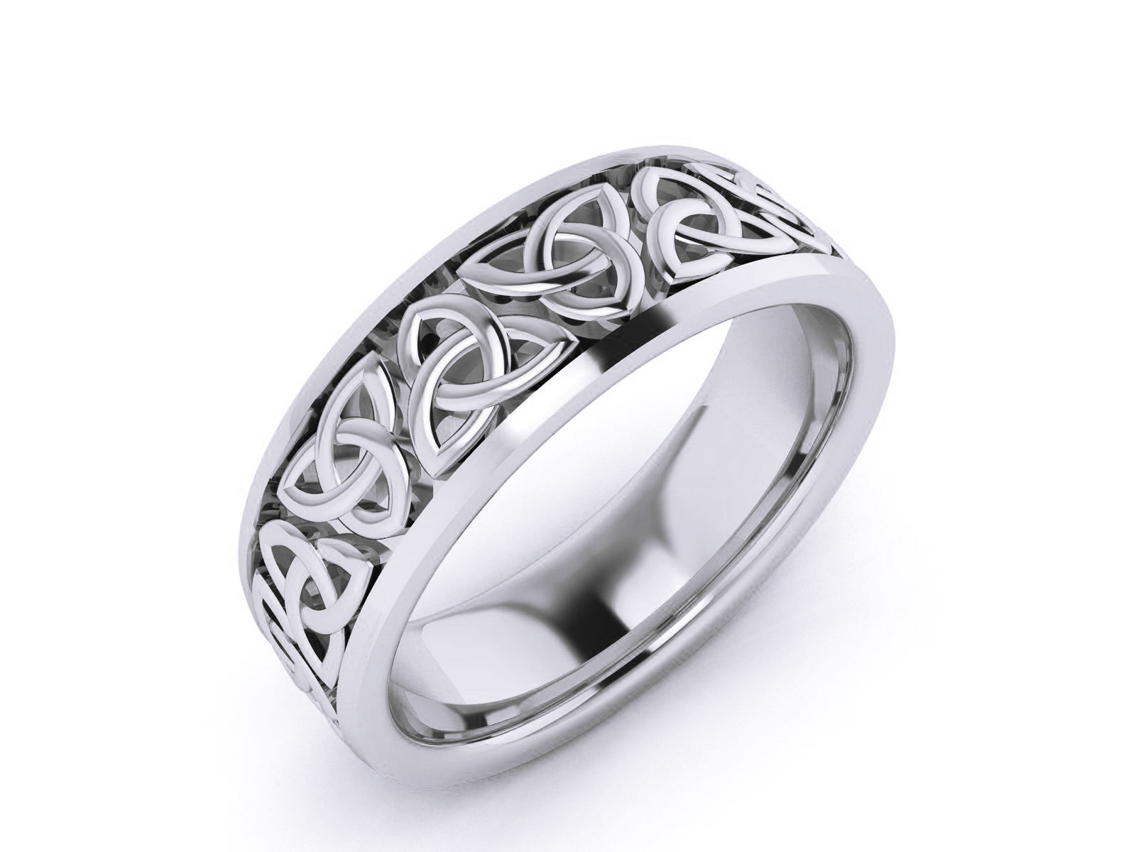 Plain Gold Band Ring 3dm render detail 3D print model_3