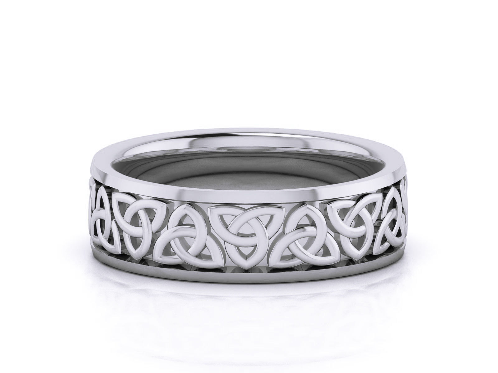 Plain Gold Band Ring 3dm render detail 3D print model_11