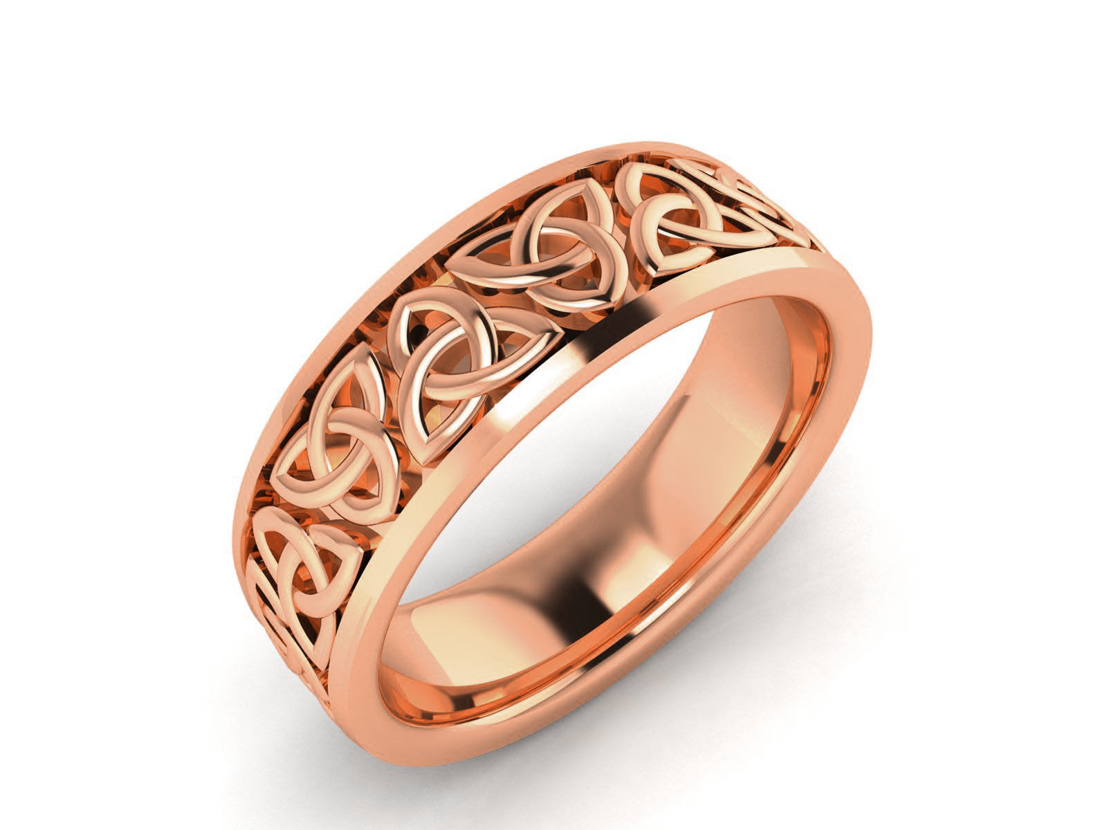 Plain Gold Band Ring 3dm render detail 3D print model_2