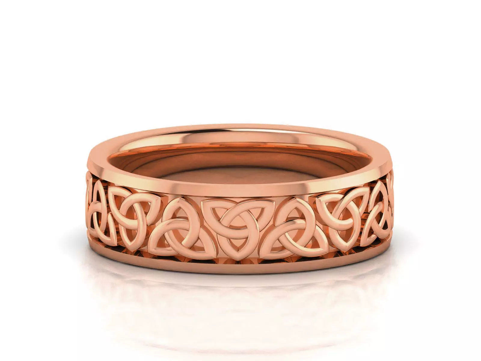 Plain Gold Band Ring 3dm render detail 3D print model_0