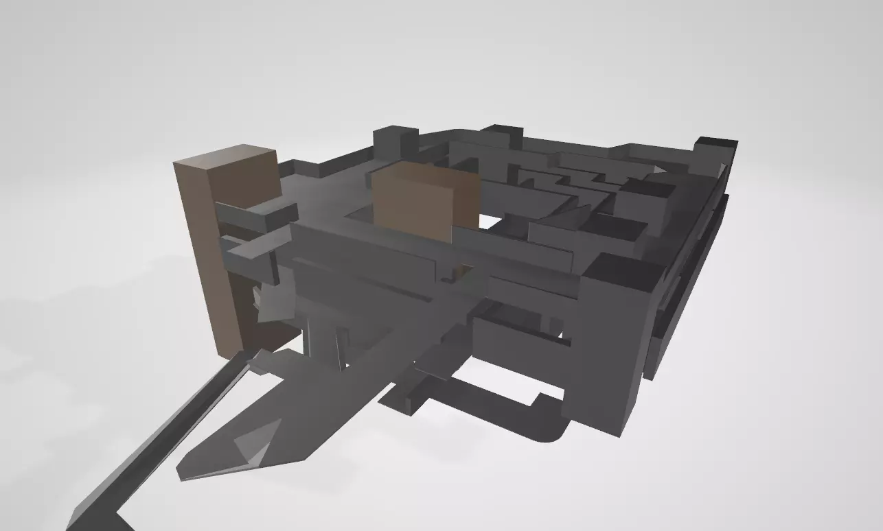 Labyrinth building Free 3D model