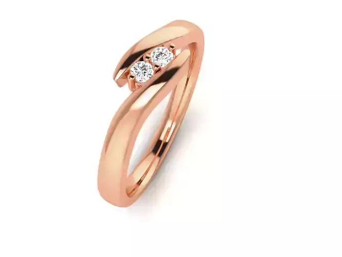 Women Diamond Ring 3dm render detail