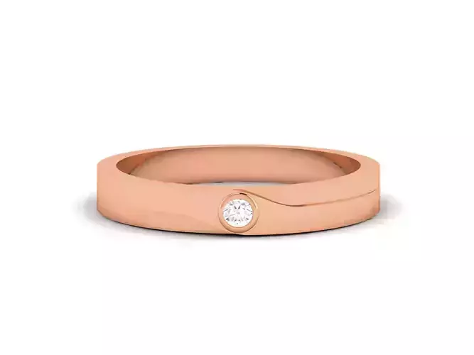 Women Band Ring 3dm render detail