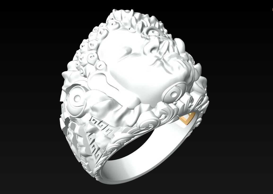 Devil and Buddha Rings - N3047 3D print model_11