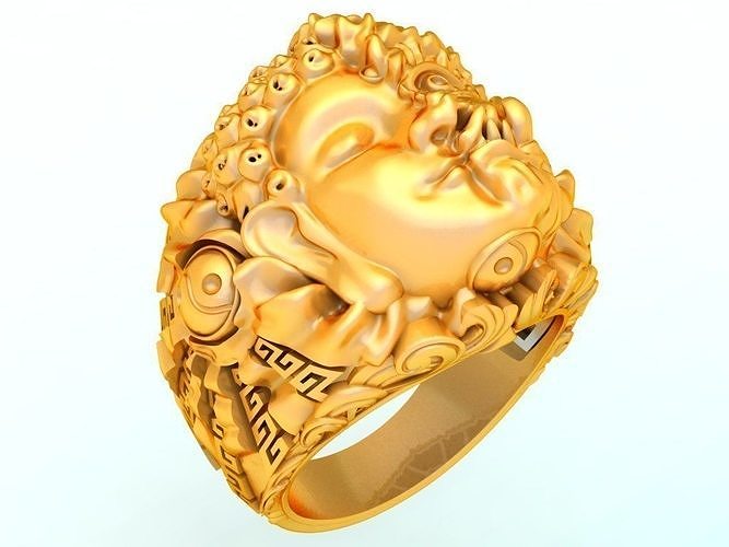 Devil and Buddha Rings - N3047 3D print model