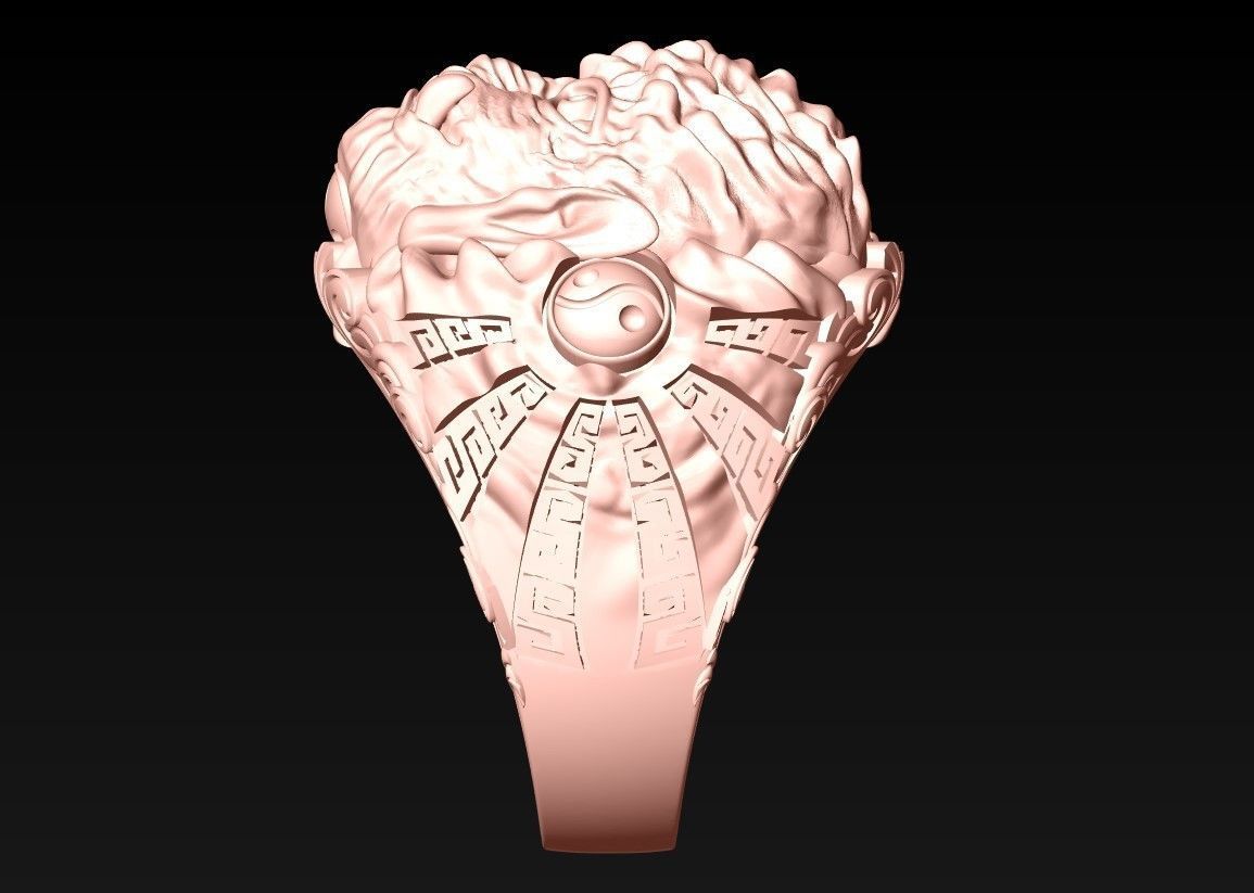 Devil and Buddha Rings - N3047 3D print model_10