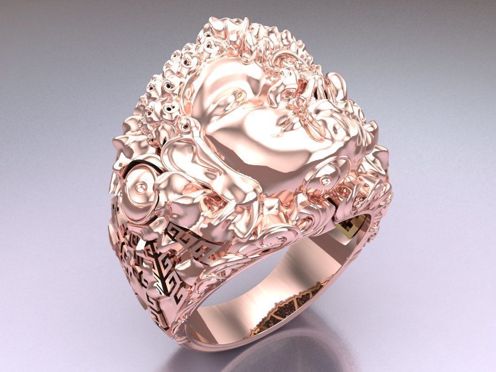 Devil and Buddha Rings - N3047 3D print model_5