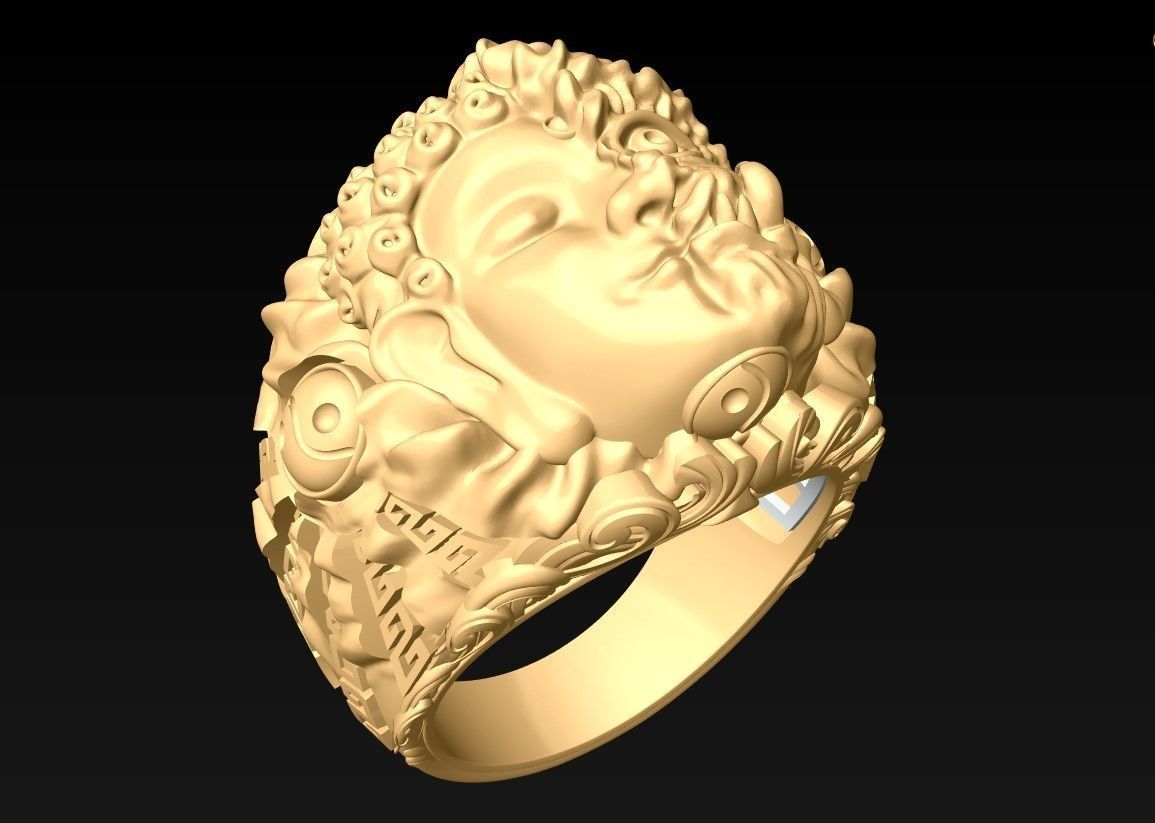 Devil and Buddha Rings - N3047 3D print model_4