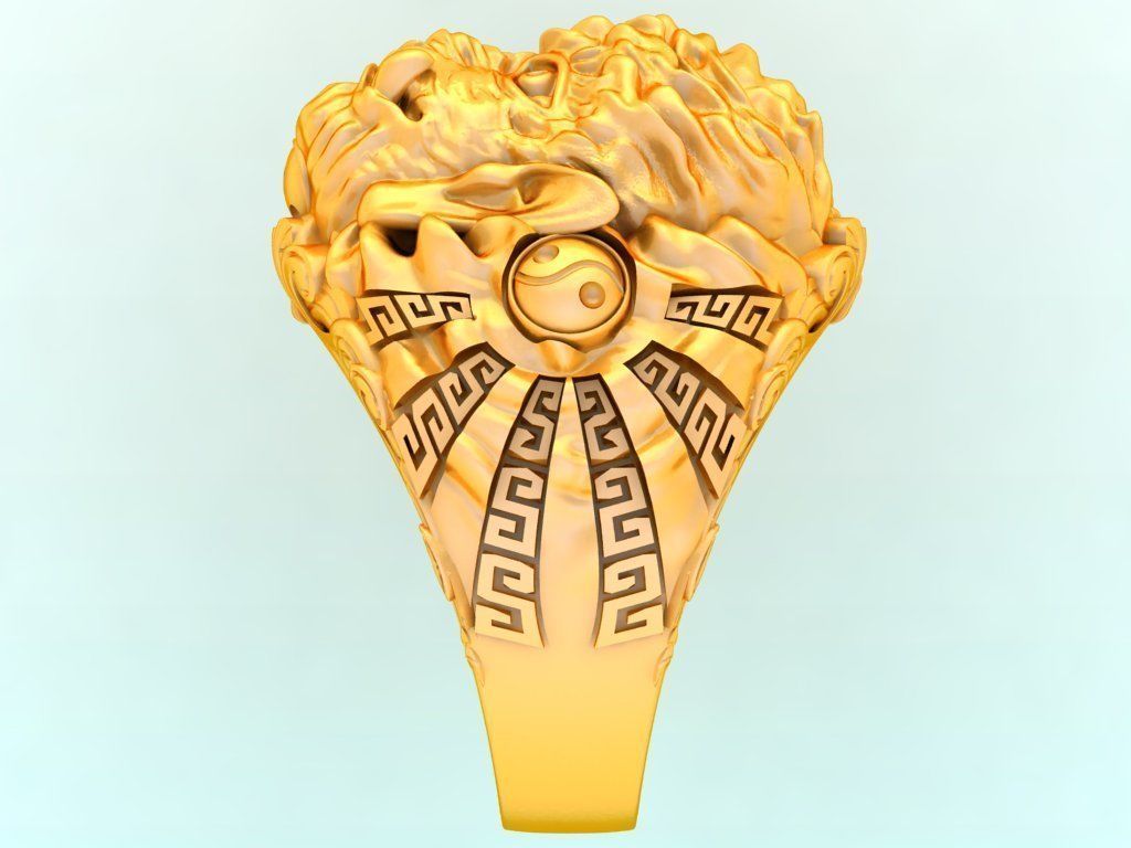 Devil and Buddha Rings - N3047 3D print model_2